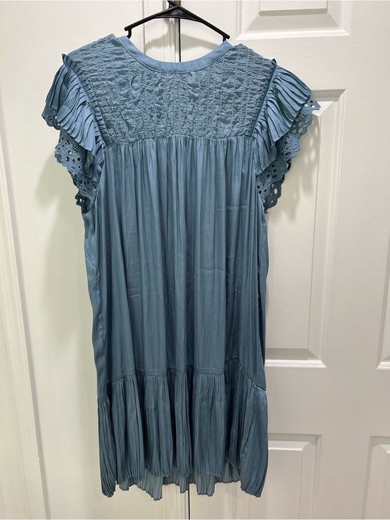 Current Air Dresses & Skirts - Current Air Light Blue Pleated Dress